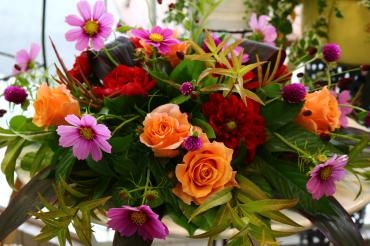 秋らしいテーブル花♬｜「アライ花店」　（山形県山形市の花キューピット加盟店 花屋）のブログ