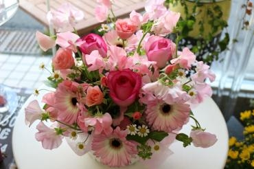 ピンク系アレンジ♬｜「アライ花店」　（山形県山形市の花キューピット加盟店 花屋）のブログ